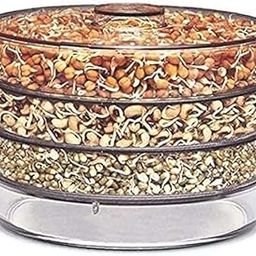 Tachobi Sprouts Maker Box Stackable 4-Tier Sprouting Set for Organic Home Making Fresh Sprouts Beans for Living Healthy Life Sprout Maker Organic Sprouts Maker, Easy Sprouting,(Transparent)-image-46