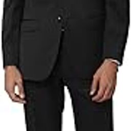 Men's Polyester Blend Regular Business Suit Pants Set-image-30