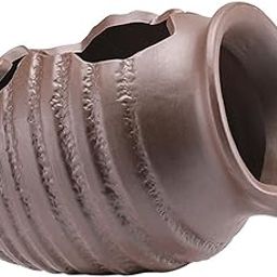 LIOOBO Water Fountain for Garden Ceramic Jar Water Feature Decorative Fish Tank Accessory-image-77