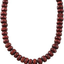 Lal Chandan/Red Sandalwood Mala for Men and Women Japa and Meditation Wood Chain Necklace-image-32
