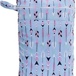 Double Zipper Baby Cloth Diaper Nappy Wet Dry Bag Swimer Tote Style 6-image-9