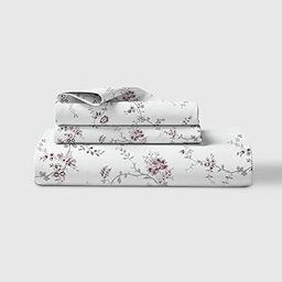 LINENWALAS 100% Cotton Fitted Bed Sheet for King Size Bed, Printed All Around Elastic Bedsheet (72 x 78 Inches) with 2 Pillow Covers | 210 TC Soft, Breathable, Luxury Bedsheet (Vineyard)-image-15