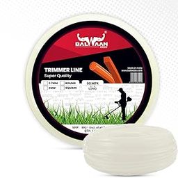 Balwaan Krishi Trimmer Line | Nylon Rope Bundle for Brush Cutter (50m, 3mm) | Accessory of Tap n Go | Grass Cutter, Trimmer, Tap n Go | Suitable for All Types of Brush Cutters (Square, Pack of 1)-25