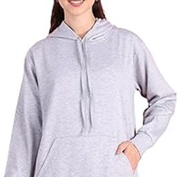 Fleece Regular Fit Solid Hoodie for Women-MACK640071-image-20