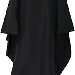Beaupretty Professional Barber Cape Hair Salon Cutting Cape Hair Styling Cloak Smock Gown with Sleeves for Adult Men Women (Black)-35