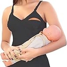 Owomaniyah Women's Maternity Breastfeeding Clip Down Nursing Camisole/Tank Top/Comfy Sleepwear-image-3
