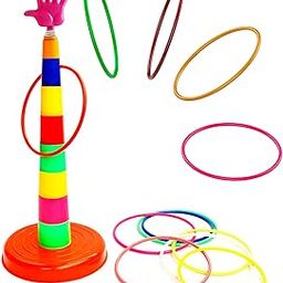 WISHKEY Quoits Ring Toss Game for Kids, Ring Throwing Game for Single and Group Play, Outdoor and Indoor Fun Games, Activity Toy Games for Kids, Gifting Toy for Boys and Girls (Multicolor)-picture-13