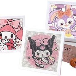 Prisma Collections Diamond Painting Kits for Kids Diamond Art Gem by Number Kits Arts and Crafts DIY Full Drill Painting Kits for Home Wall Decor 6" X 6"-image-7