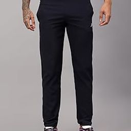 Solid Men Sports Trousers 100% Polyester with Zipper Pockets(Pack of 1)-picture-20