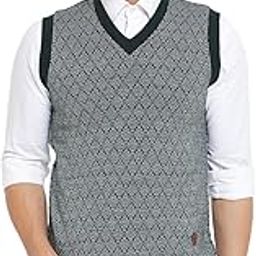 Stardust Men Sleeveless V Neck Reversible Sweater-image-61