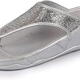 bata Women's Slip On Casual Slippers (Grey, numeric_7)-picture-5