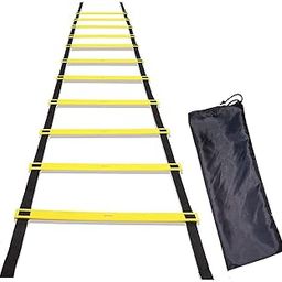 Spocco® 4 Meter, Fitness Agility Ladder with Super Speed Adjustable for Track and Field Sports Training, Best Riser for Home Workout, Durable Fitness Equipment for Men & Women-14