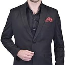 PRINTINDIA Men's Solid Cotton Blend Soft Finish Full Sleeve Blazer for Men - Premium Fabric - for Festive/Wedding/Party-image-91