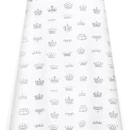 MOMISY Car Seat Canopy Nursing Scarf Poncho Multi-Use Cover, Shopping Cart Cover, Stroller Cover, Infinity Scarf 360° Privacy Breastfeeding Protection, Baby Shower (White Crown)-22