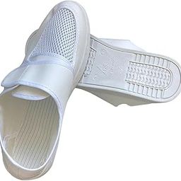 UREC Anti-Static ESD Safe Shoes - White PVC Sole for ESD (Electrostatic Discharge Protection), Pack of 1 Pair (10)-1