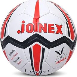 JJ Jonex Leader Football Size 5, White-32