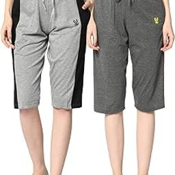 Regular Fit Women Capris(Pack of 2-MACK633631)-image-85