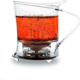 EASYBREW Loose Leaf Tea Maker/Teapot/Kettle with in-built Infuser | Bottom Dispensing System | Capacity 450ml | Coaster Included-image-19