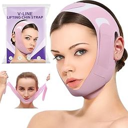 BELLOX ENTERPRISE Silicone V Face Mask Face Lift Up Belt Facial Slimming Bandage Mask Cheek,Chin,Neck Slimming Thin Belt Face Slim Lift Band Mask Double Chin For Women And Men Tightening Skin, 1-picture-29