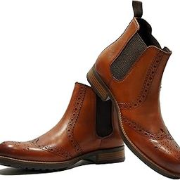 LEATHER BROGUE CHELSEA BOOT FOR MEN-image-96