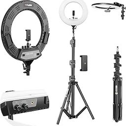 DIGITEK® (DRL-18H C) 18 Inch LED Ring Light with 158cm Stand - AC/DC Power, Color Temperature Control, Lighting Intensity Control - Photography, Video, Makeup, and Live Streaming - USB Powered-20