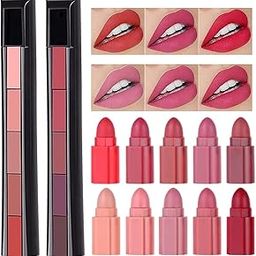 MADNIKA Fab 5 5-in-1 Lipstick 7.5gm| Five Shades In One| Long Lasting, Matte Finish| Non Drying Formula with Intense Color Payoff| Compact & Easy to Use-3