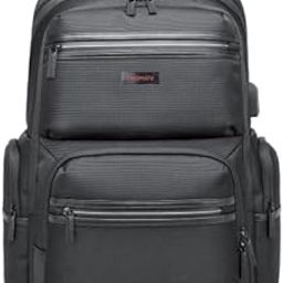 Promate ElitePack-Pro 15.6-Inch Laptop Backpack – Quick Access Pockets, USB Charging Port, Water-Resistant, Secure Zippers, Adjustable Straps – Business & Travel Laptop Bag-image-46
