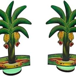 FIRMUS MDF Wooden Banana Tree Cutout for Temple & Festival Decoration – 6 inch (Pair Set) (9 INCH)-image-31