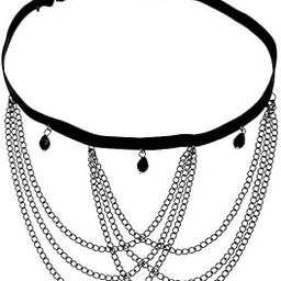 Black Crystal Pendant Leg Chain | Tassel Thigh Ring for Women & Girls-image-48