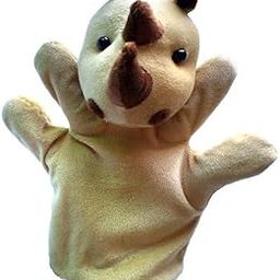 Bnf Rhinoceros Hand Finger Puppets Set | Plush Storytelling Baby & Toddler Toys | Educational Kids Puppet Show Kit for Imaginative Play-image-2
