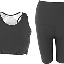 SECRET DESIRE Women Sauna Suits Capri Jogger Legging Sweatpants Weight Loss Shorts2 L Women |Body Shaper |Shapewear for Women|Top|Tummy Tucker Women Shapewear|Tank Top|Shapewear|Tummy Tucker-image-42