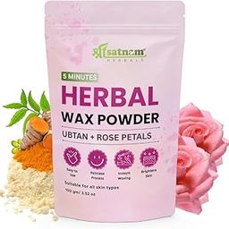 Shree Satnam Herbals Wax Powder for Hair Removal for Women & Men | Painless & Quick Solution for Hair Removal Ubtan & Sandalwood with No harmful chemicals, Irritation, Skin Rashes & No Side Effects - 100gm-image-40