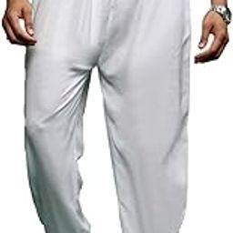 Men's Classy White Rayon Patiala Salwar-image-2