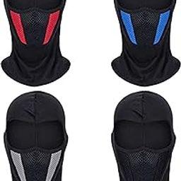 4 Pieces Ski Mask Balaclava Face Mask for Winter Full Face Cover Designed with 1 Hole and Breathing Holes for Men Women Windproof Winter Hat Cold Weather Protection for Motorcycle Riding Bike Cycling-image-1