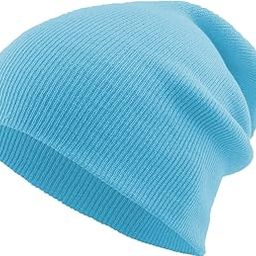 THE BLAZZE 2015 Winter Beanie Knit Hats for Men & Women - Oversized Long Slouch Beanie Cap - Warm & Soft Cold Weather Toboggan Caps (Pack Of 1, Turquoise Blue)-image-57