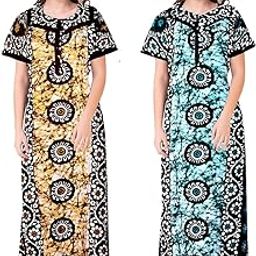 Women Printed Cotton NightyCOMBONT2551 L Multicolour-image-64