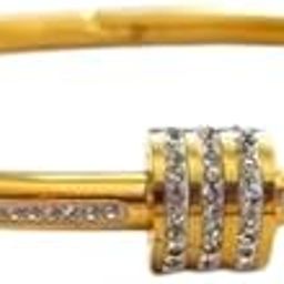 Gold Plated Adjustable Finger Ring for Women & Girls | Stylish Statement Ring for Casual & Party Look-8