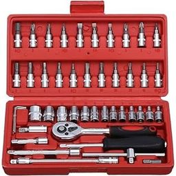 Urshigar Tool Kit, 46-in-1 Home Repair Set, Socket Wrench, Spanner Set, Multipurpose Hand Tools,spanner set,multipurpose hand tool box for bike,house hold and mechanical repairs(multicolor)-7