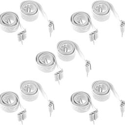 Generic 5 Pairs Womens Elastic Adjustable Shoulder Bra Strap Replacement White-image-45