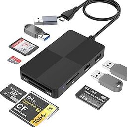 SD Card Reader USB Hub 3.0,8 in 2 Multi Memory Card Reader for SD TF CF XD MS Micro SD Card USB C Card Reader 8 Port for SDXC SDHC CFI Micro SDXC/SDHC MS MMC UHS-I,for Windows/Mac/Linux/Android-image-43