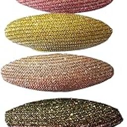 Boutique Style Saree Pin/Hijab Pin Combo Pack of 6 pcs for Women - Multi Color - Plastic Broaches-6