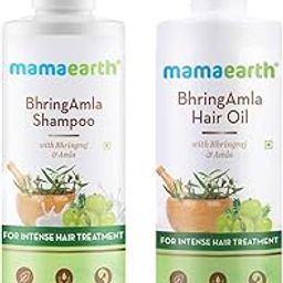 Mamaearth BhringAmla Combo for Intense Hair Treatment(BhringAmla - Hair Oil 250ml + Hair Shampoo 250ml)-image-4