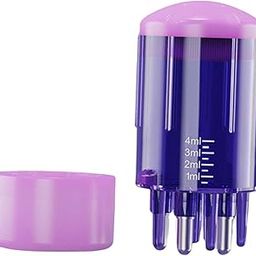 ELBME® Scalp Applicator Comb 4Ml Hair Oil Applicator Bottle for Serum Essential Oil Purple-16