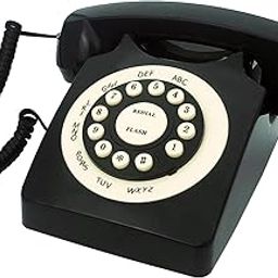 Retro Corded Landline Phone, TelPal Classic Vintage Old Fashion Telephone for Home & Office, Wired Home Phone Gift for Seniors (Black)-22