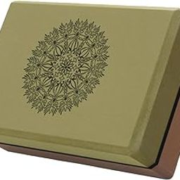 bnf® Yoga Block Lightweight Soft Yoga Brick for Body Building Meditation Home Gym Green and Coffee Sporting Goods | Fitness, Running & Yoga | Yoga & Pilates | Yoga Props-image-59