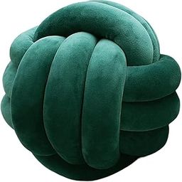 MYADDICTION Round Knot Ball Pillow Round Photography Props for Home Decoration 22cm Green-image-12
