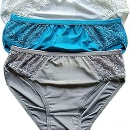 NET Panty Smooth Stretch Women Hipster Panties for Women Daily Use (Pack of 3)-62