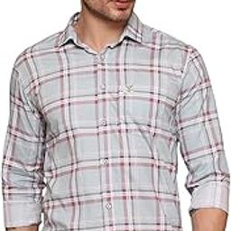 Comfort Slim Fit Pure Cotton Checked Casual Shirt-image-18