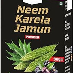 Neem Karela Jamun Powder 200g Ayurvedic Herbal Blend for Blood Sugar & Metabolic Support Natural Supplement for Digestion, Immunity & Wellness Vegan & Additive-Free-3