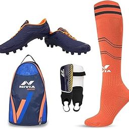 Nivia Multicolour Football Kit Combo of Shin Guard, Stocking and Shoe Bag and Dominator Shoes -10-image-13